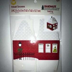 Red and White Holiday Treat Boxes bundle of 7 packages new in pkg